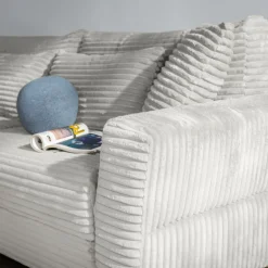 Sofa rozkładana 4-osobowa NOEMI kremowy