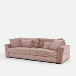 Sofa rozkładana 4-osobowa NOEMI pudrowy róż