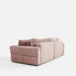 Sofa rozkładana 4-osobowa NOEMI pudrowy róż