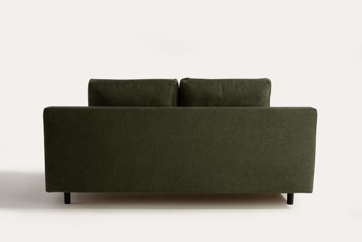 Sofa rozkładana 3-osobowa oliwkowa ARIEL