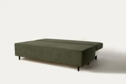 Sofa rozkładana 3-osobowa oliwkowa ARIEL