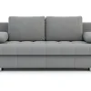 Sofa rozkładana 3-osobowa szara PRATO