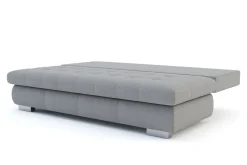 Sofa rozkładana 3-osobowa szara PRATO