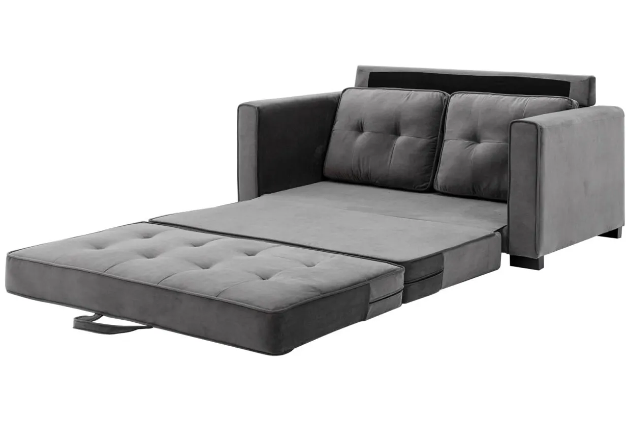 Sofa rozkładana 2-osobowa szara WARIANO