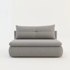 Sofa rozkładana 2-osobowa szara ELIAS II