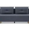 Sofa rozkładana 3-osobowa szara OTTA BIS