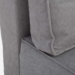 Sofa rozkładana 3-osobowa szara GRIS