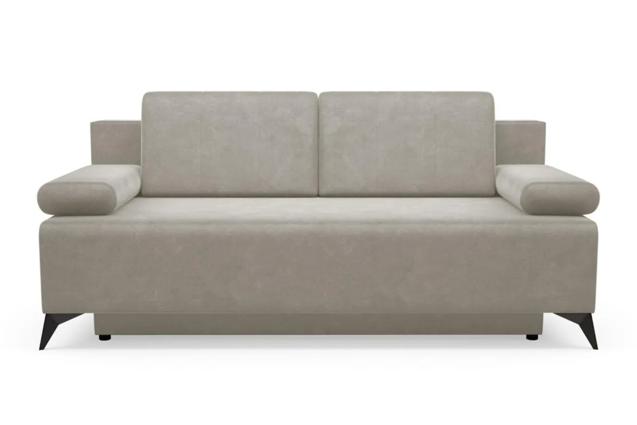 Sofa rozkładana popielata CASEY