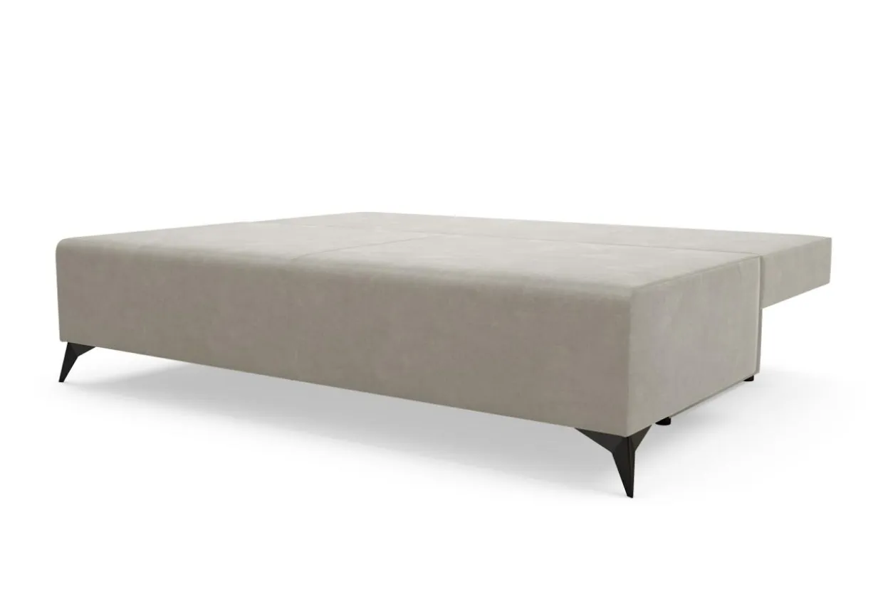 Sofa rozkładana popielata CASEY