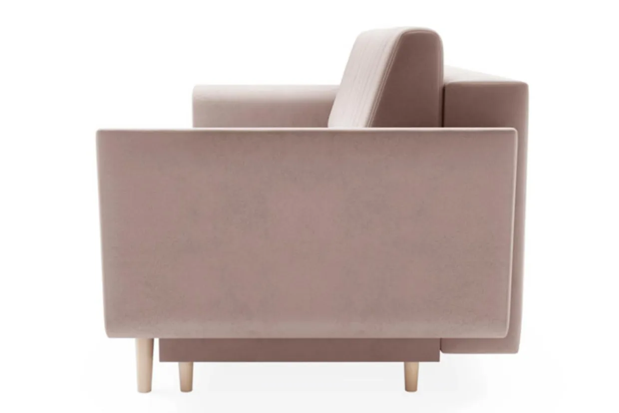 Sofa rozkładana różowa AMBER
