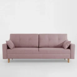 Sofa rozkładana różowa MOZI