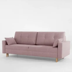 Sofa rozkładana różowa MOZI