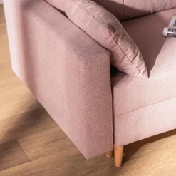 Sofa rozkładana różowa MOZI