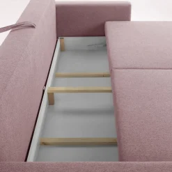 Sofa rozkładana różowa MOZI