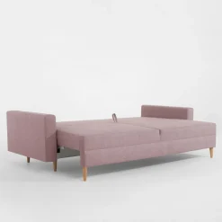 Sofa rozkładana różowa MOZI
