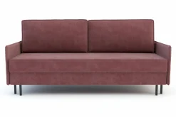 Sofa rozkładana różowa NELLY