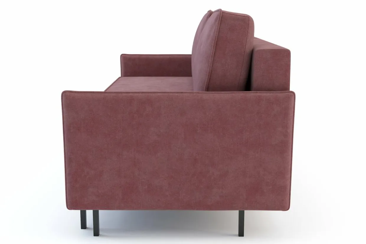 Sofa rozkładana różowa NELLY