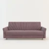Sofa rozkładana różowa NICEA