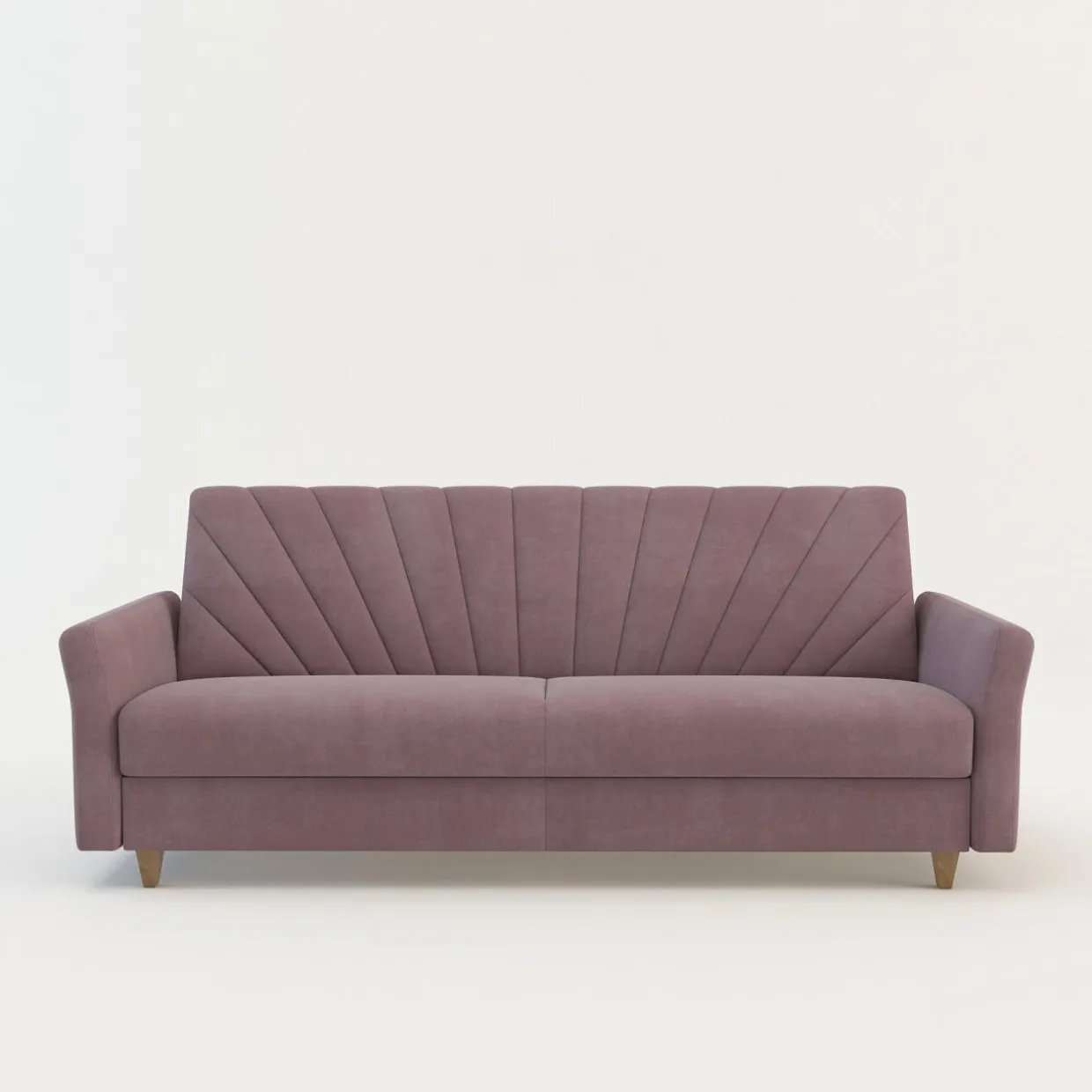 Sofa rozkładana różowa NICEA