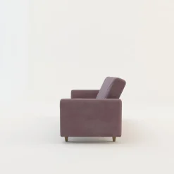 Sofa rozkładana różowa NICEA