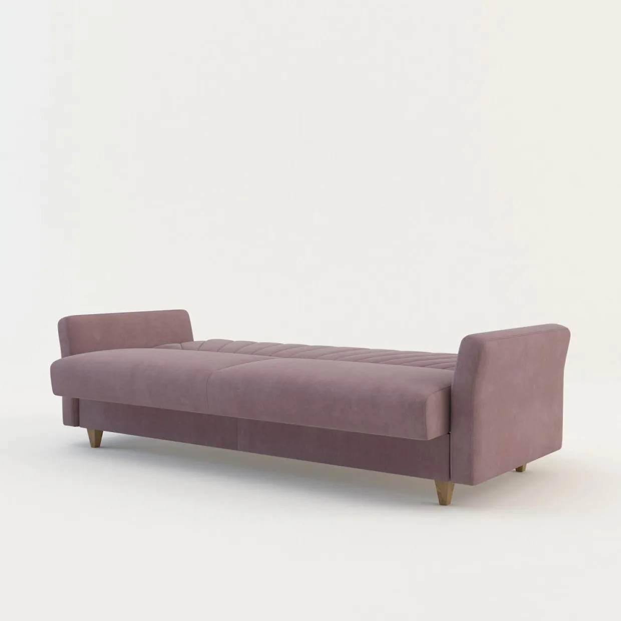 Sofa rozkładana różowa NICEA