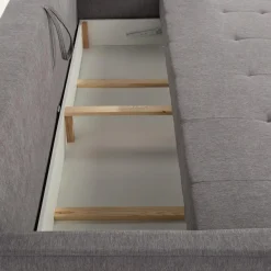 Sofa rozkładana szara ALBERTA