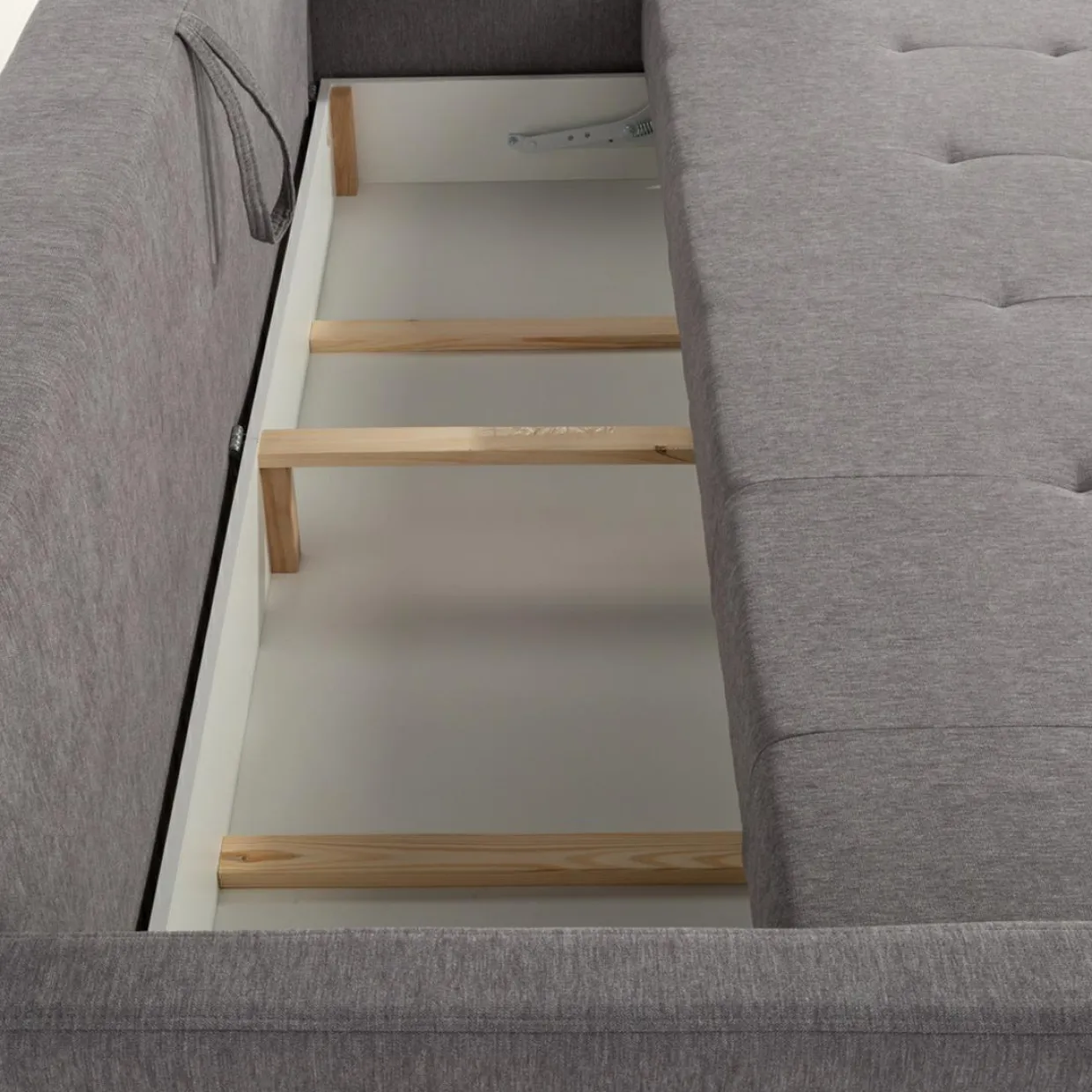 Sofa rozkładana szara ALBERTA