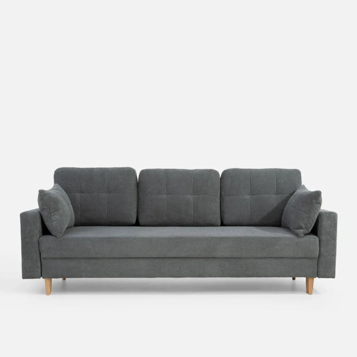 Sofa rozkładana szara AURA