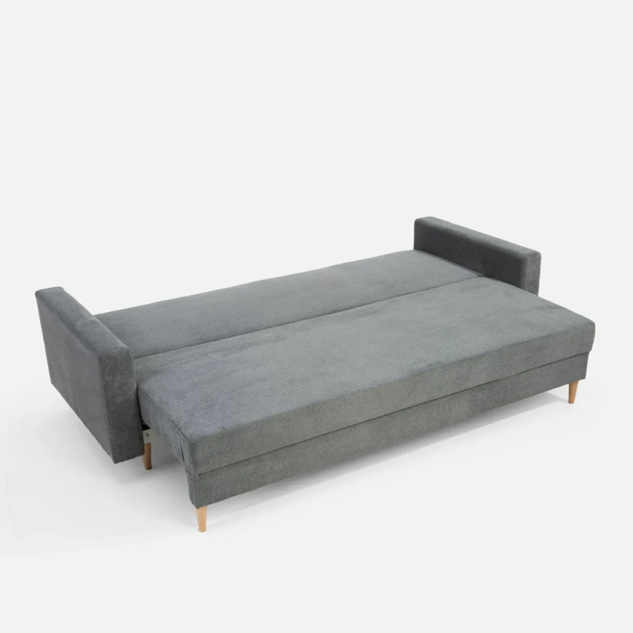 Sofa rozkładana szara AURA