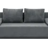 Sofa rozkładana szara ELBA