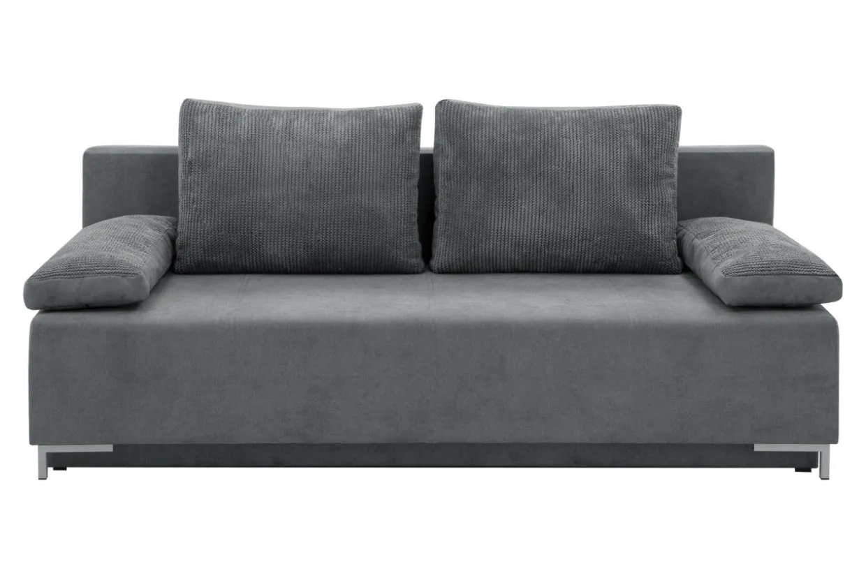 Sofa rozkładana szara ELBA