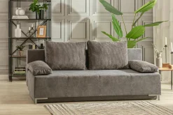 Sofa rozkładana szara ELBA
