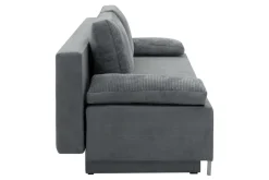Sofa rozkładana szara ELBA