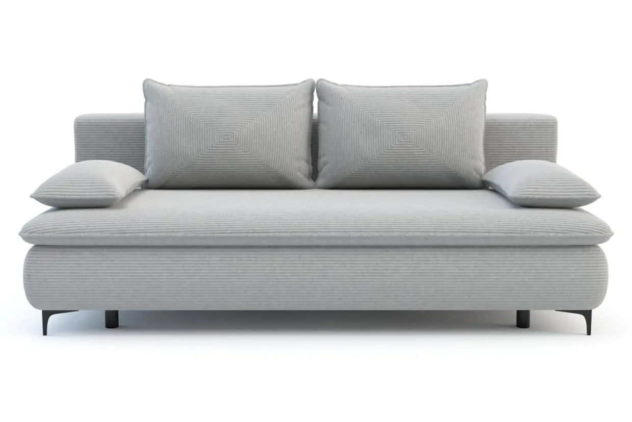 Sofa rozkładana szara PASO