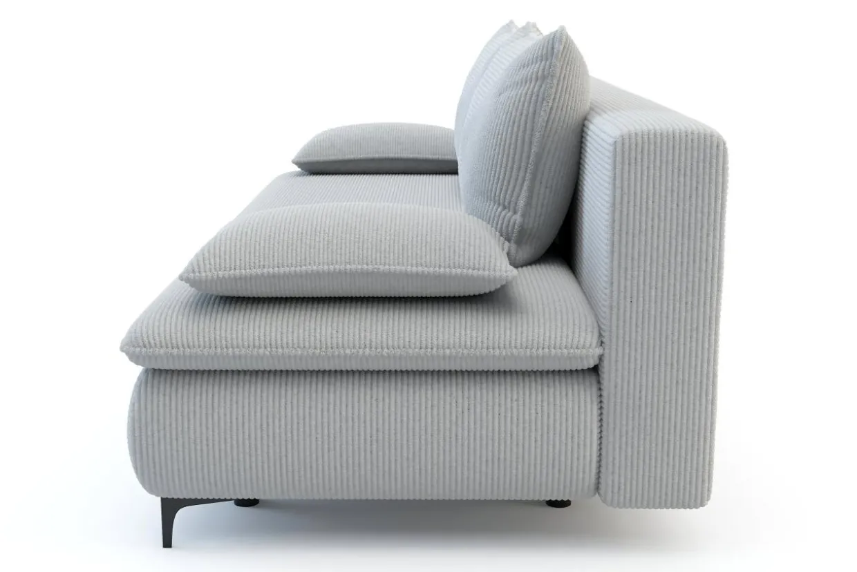 Sofa rozkładana szara PASO
