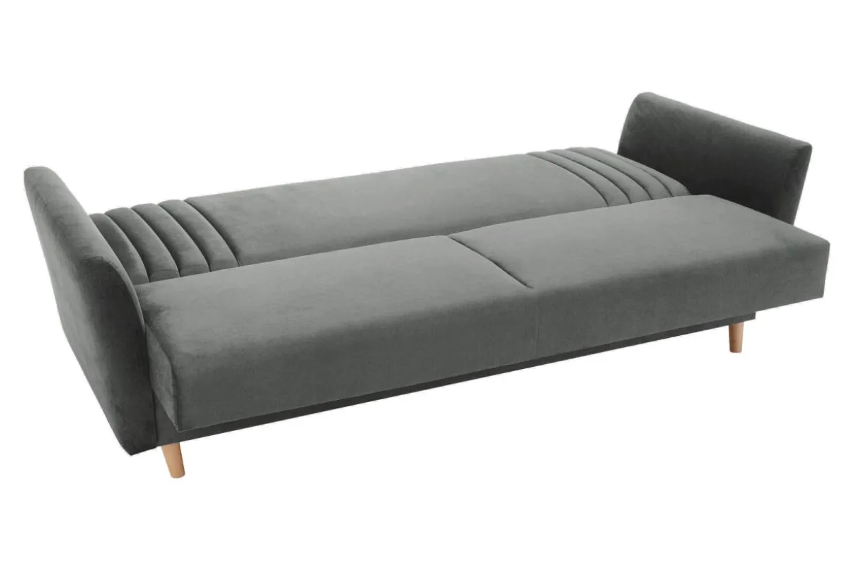 Sofa rozkładana szara PORTO