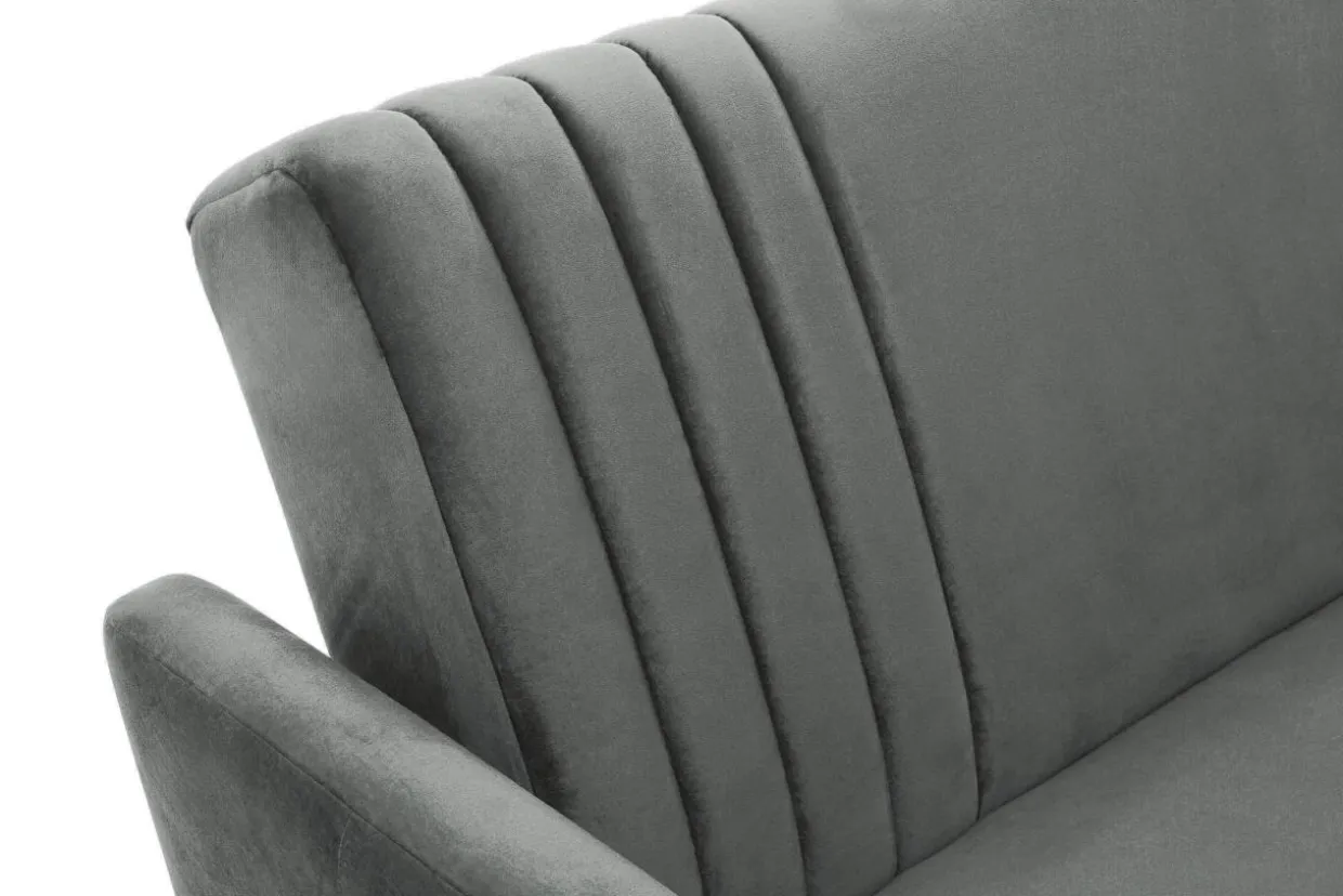 Sofa rozkładana szara PORTO