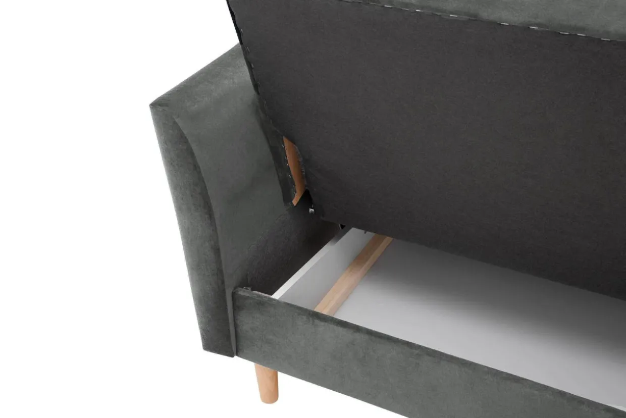 Sofa rozkładana szara PORTO