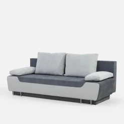 Sofa rozkładana szara SALINA