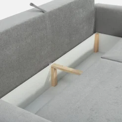 Sofa rozkładana szara ŁUKASZ