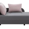 Sofa rozkładana szaro-różowa LETTO lewa