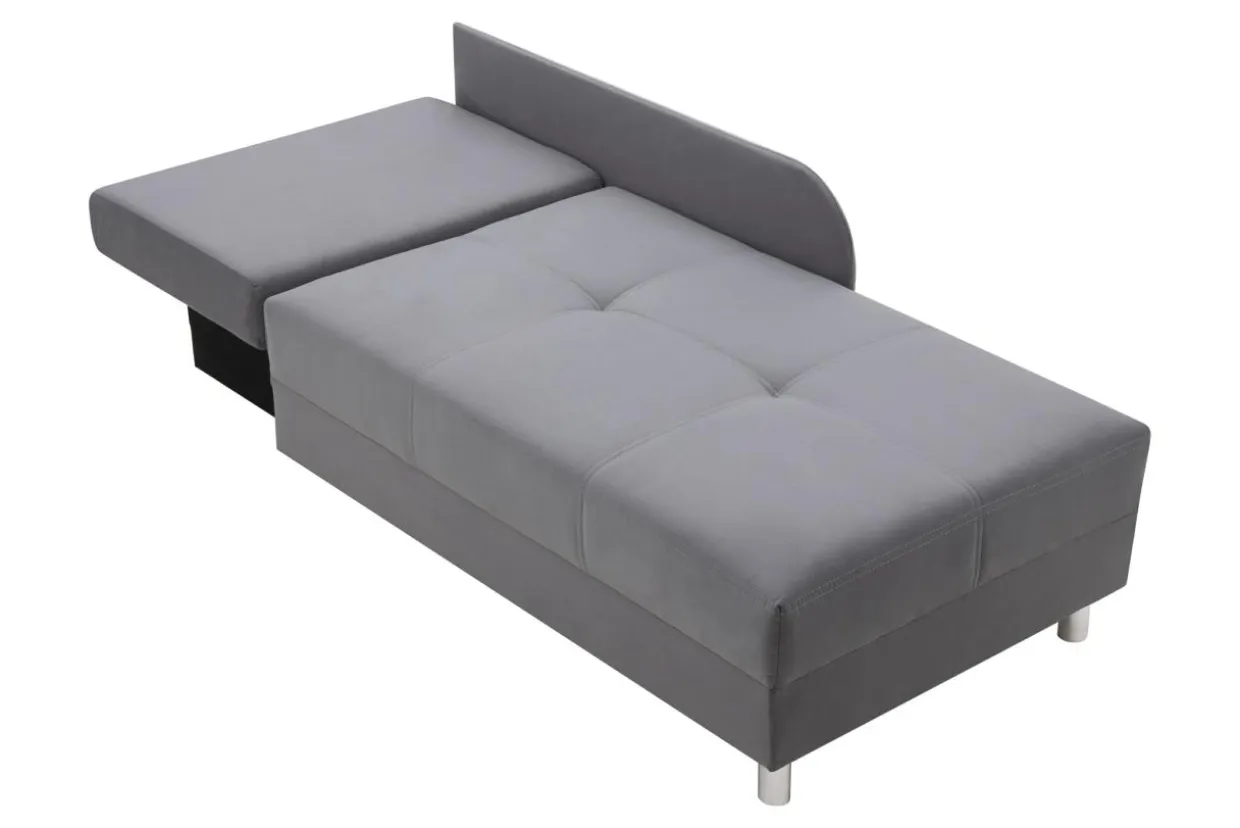 Sofa rozkładana szaro-różowa LETTO lewa