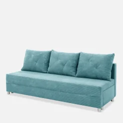 Sofa rozkładana turkusowa FIORE