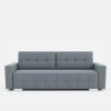 Sofa rozkładana z pikowaniem szara LILA