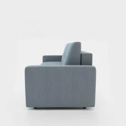 Sofa rozkładana z pikowaniem szara LILA