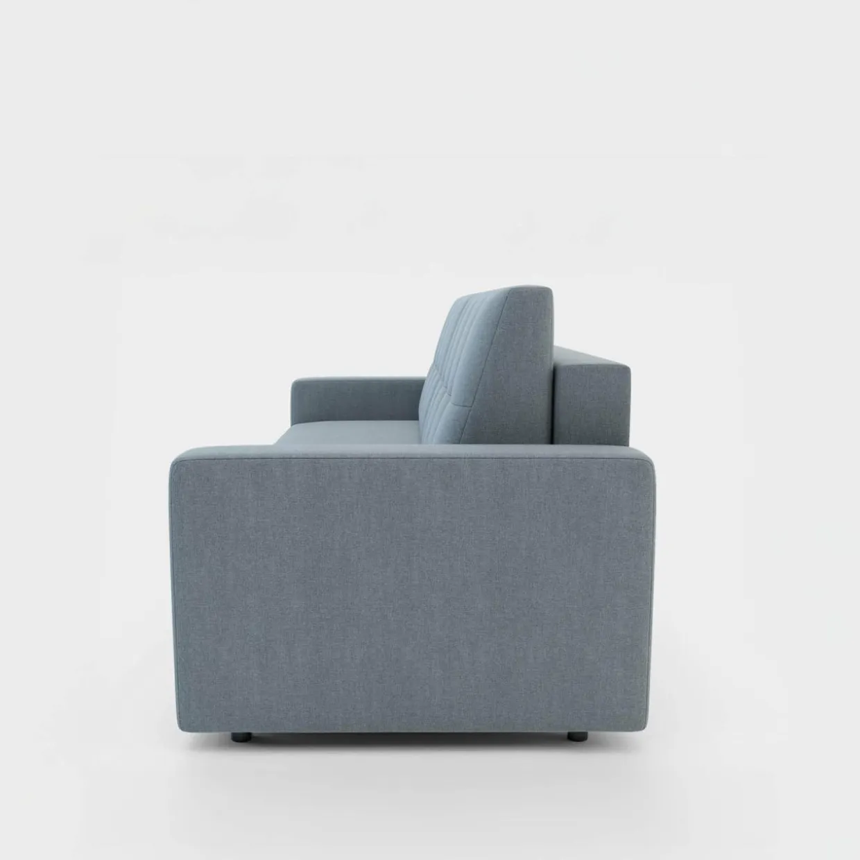 Sofa rozkładana z pikowaniem szara LILA