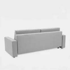Sofa rozkładana z pikowaniem jasnoszara LILA