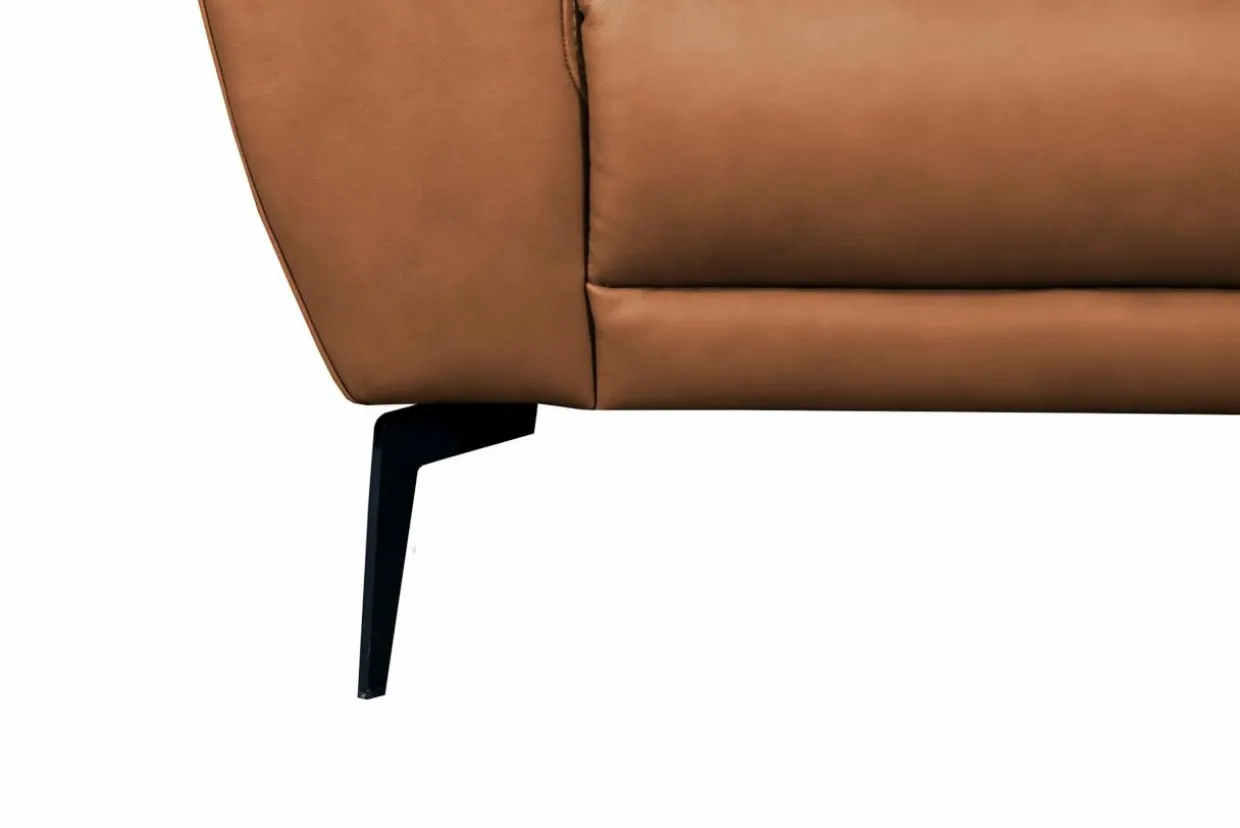 Sofa skórzana brązowa 3 os SPRING