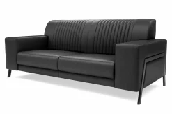 Sofa skórzana czarna ZENIT