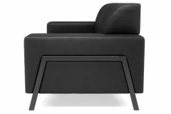Sofa skórzana czarna ZENIT